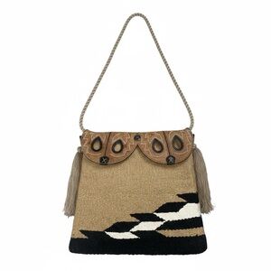 Twisted X Repurposed Shoulder Bag Rope Strap Southwestern Western Hemp Boot Flap